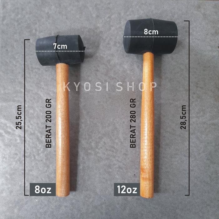 "New" Palu Karet Keramik / Palu Karet Besar / Palu Karet Hitam