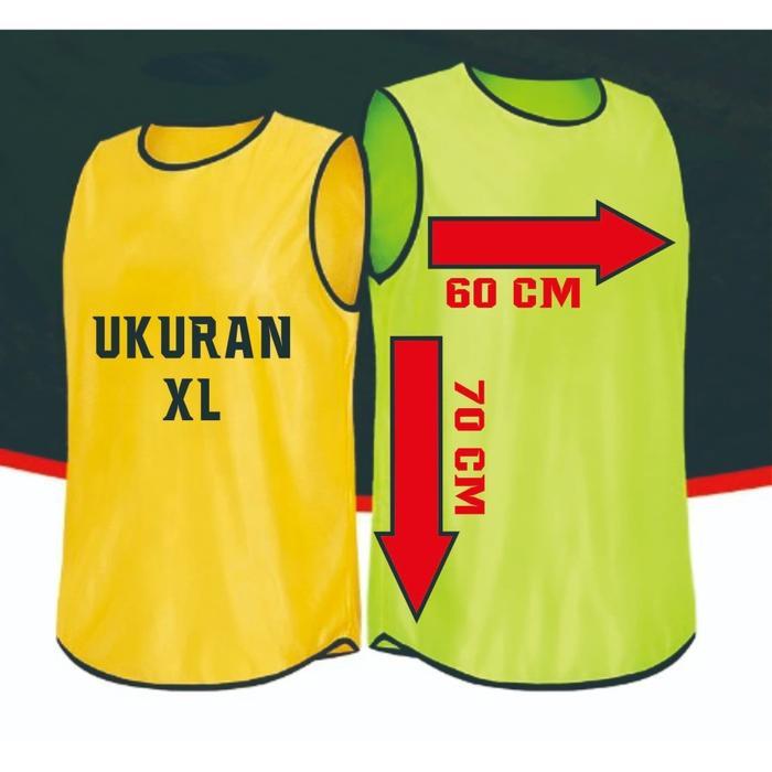 "New" Rompi Bola - Rompi Futsal Polos - Rompi Latihan Bola / Futsal Dewasa dan Anak