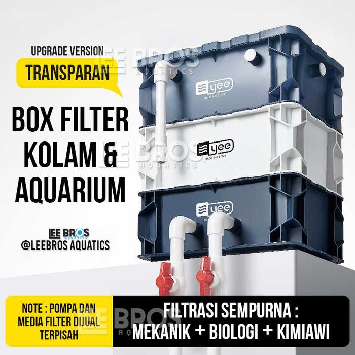 Filter Kolam Ikan Koi Hias / Ember Bio Filter Kolam / Tong Filter Kolam Ikan / Trickle Box Filter