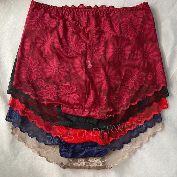 [2Pcs] Celana Dalam Wanita Brukat Transparan/ Cd Wanita Sexy/ Cd Sexy Co