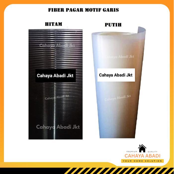 FIBER GLASS PAGAR HITAM GARIS LEBAR120CM