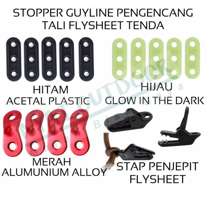 stopper guyline pengencang tali flysheet tenda camping