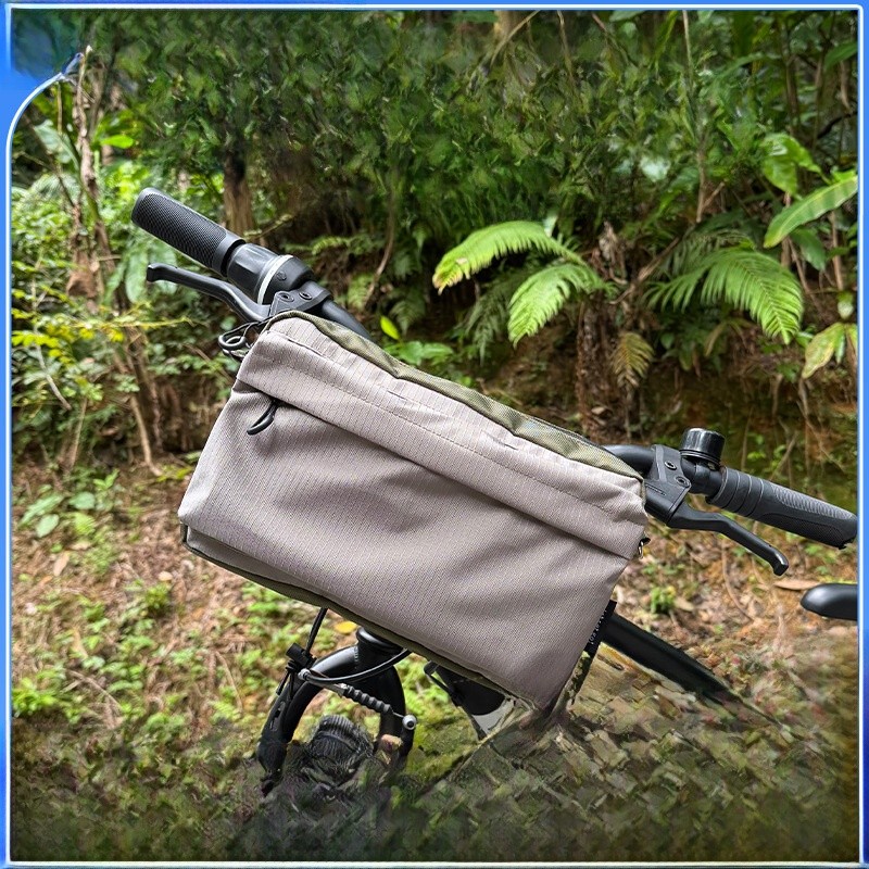 Outdoor Cycling Waterproof Bag Front Fork Bag Mountain Bike Road Bike Riding Phone Storage Bag Nylon
