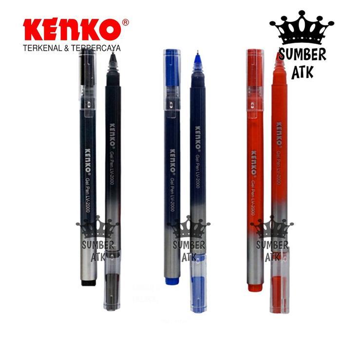 KENKO GEL PEN / PEN GEL / PEN TINTA GEL / PULPEN GEL LV-2000