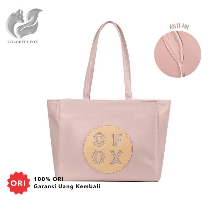 Tas Bahu Wanita Totebag Kuliah Anti Air COLORFUL FOX 2394