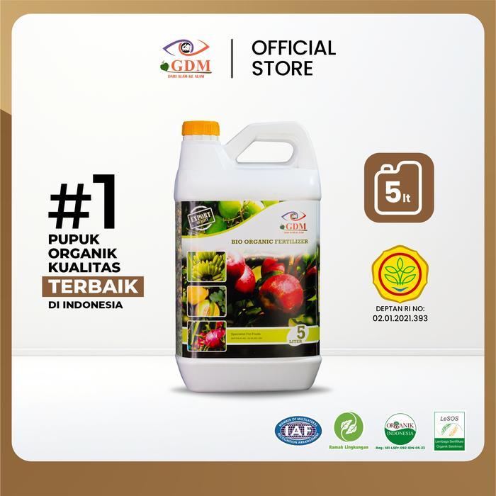 Gdm Pupuk Cair Tanaman Buah Kemasan 5 Liter