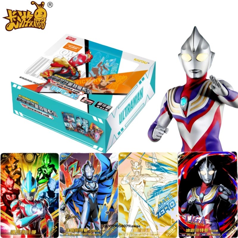 KAYOU Authentic New Ultraman X-Files Deluxe Series Ultraman Tiga Toy Collection Card Anime