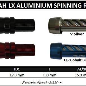 Best Seller Alps Aluminum CAH-LX Reel Seat for Spinning size 18mm Berkualitas 100% original