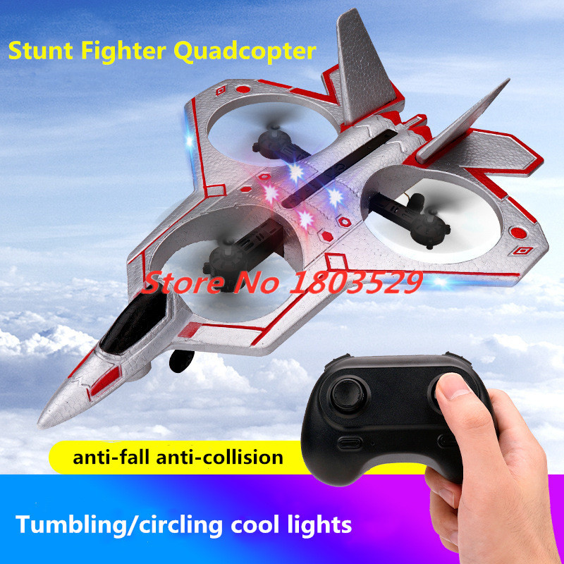 36CM Large EPP Foam RC Stunt Fighter Quadcopter Remote Control Plane Foam Plane Hovering Stunt