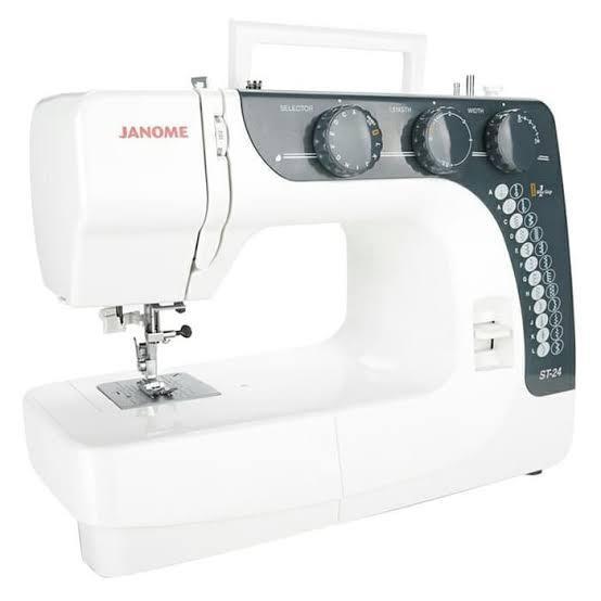 Original Janome | Mesin Jahit Portabel Janome ST 24 Semi Obras Lubang Kancing