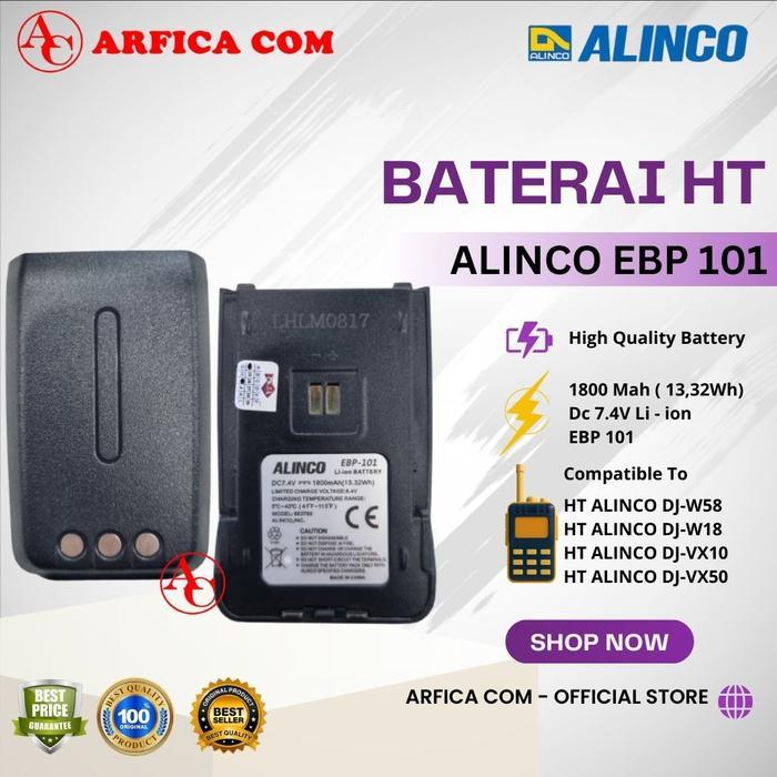 BATRE HT ALINCO DJ-W18 DJ-W58 EBP-101 ORI EBP-101 BATERAI DJW58 DJW18