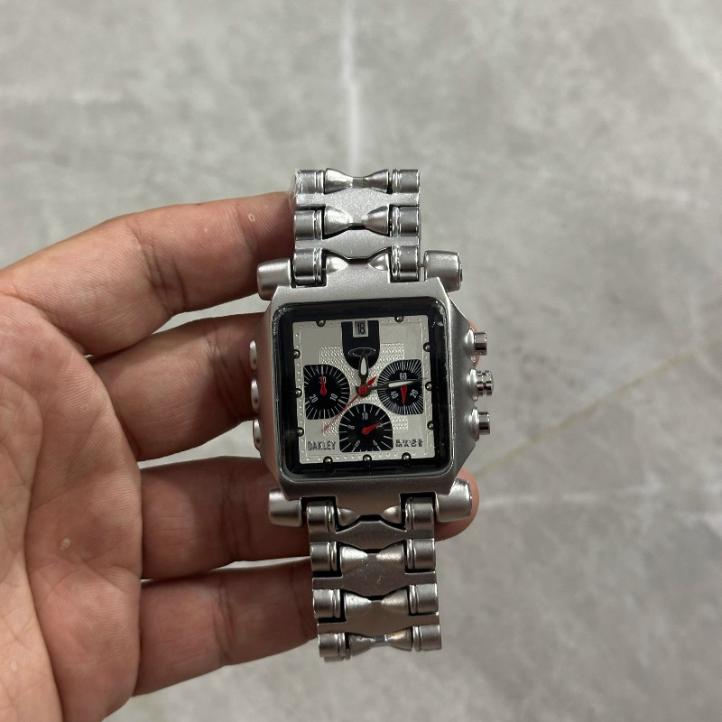 Richtramp's original new non-oakley square large dial waterproof luminous fashion trend men's watch