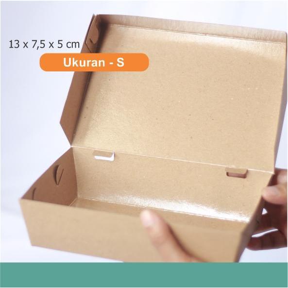 Lunch Box Paper / Kotak Lunch Box Bahan Kraft Laminasi