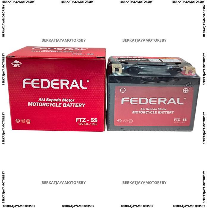 AKI FULL KERING GTZ5S AKI FEDERAL NANO GEL ACCU FEDERAL FTZ5S AKI KERING KHARISMA FU VIXION VARIO