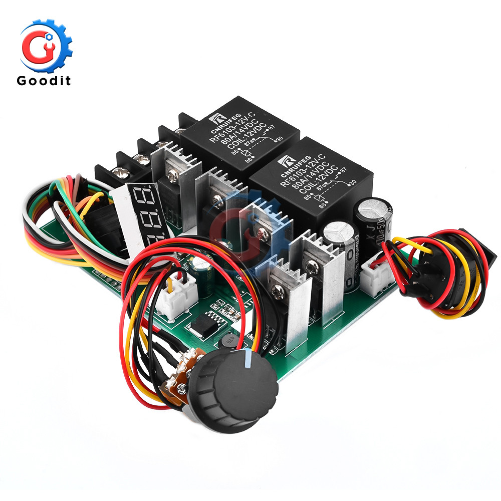 40A PWM Speed Controller DC Motor Digital Display DC10-55V 0~100% Adjustable Drive Module Input MAX