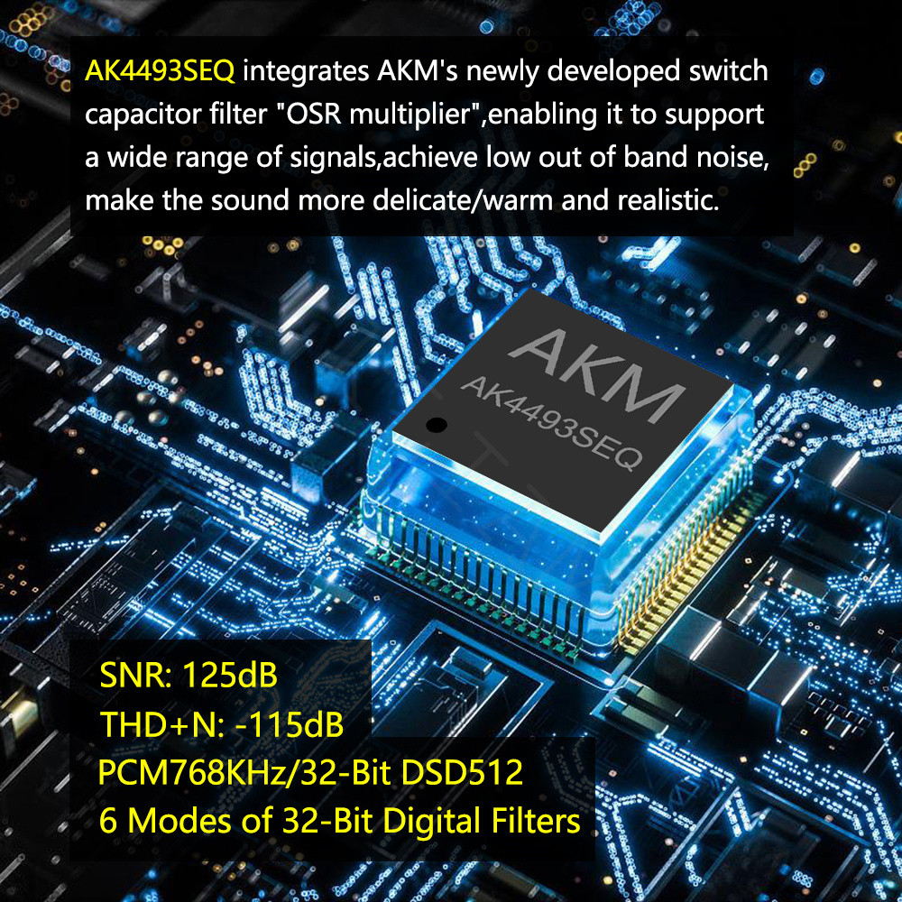 (Andy 5-Star) AkLIAM PD5 AK4493SEQ USB Dac Portable USB Dac & Amp 4.4mm Balanced & 3.5mm Headphone