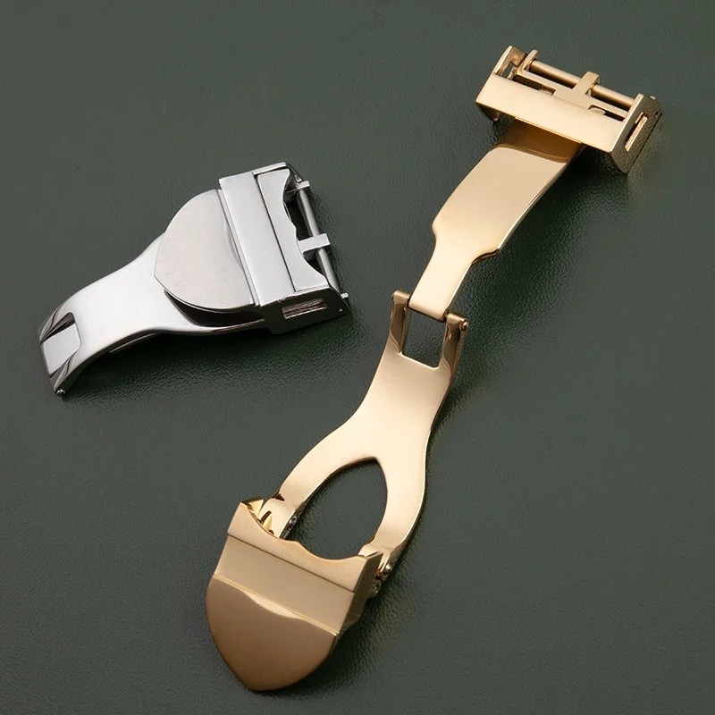 316L Stainless Steel 18mm Deployant Clasp Watch Buckle For Tudor Strap Leather Rubber Band