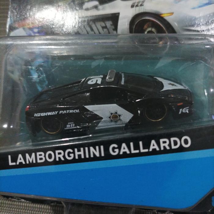 MAISTO DESIGN LAMBORGHINI GALLARDO HIGHWAY PATROL (CARD DAMAGED)