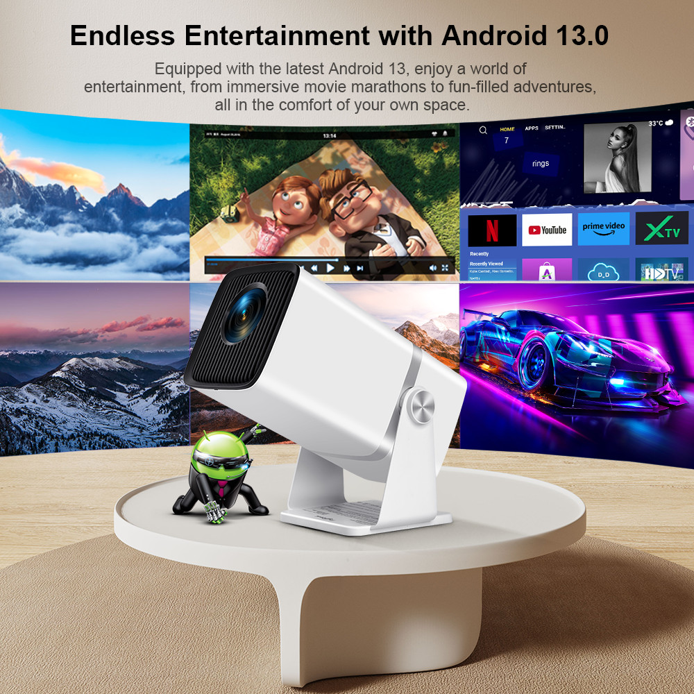 ThundeaL HD Mini Projector TD90 PK TD80W 1080P WiFi Android TD80 Projector Home Theater Cinema 3D