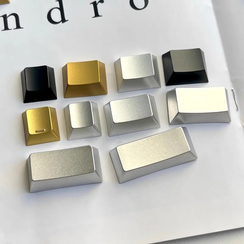 Uncarved Metal Keycaps custom Single Keycaps R1/R2/R3/R4 Cherry Profile 1.25U 1.5U Keycaps for