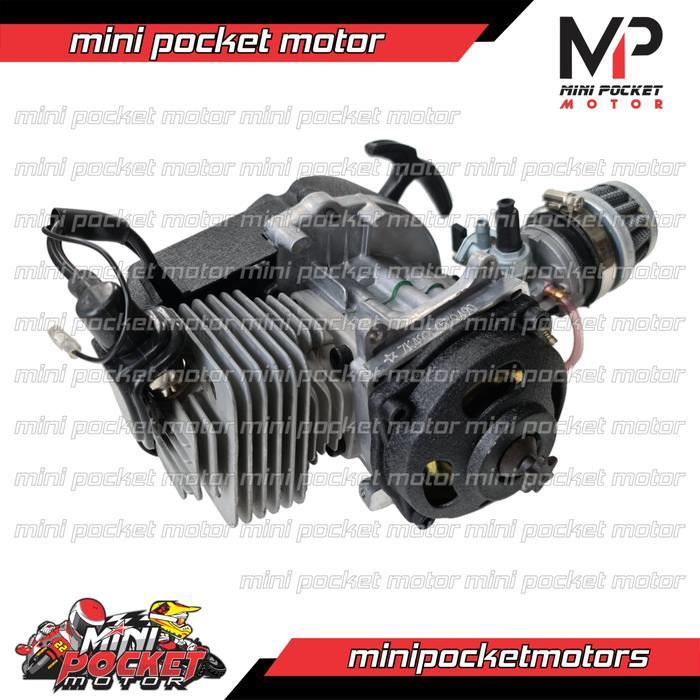 Mesin Motor Mini Gp - Scoopy - Goped 50Cc Mesin Zk 44Mm 2Tak Pullstart