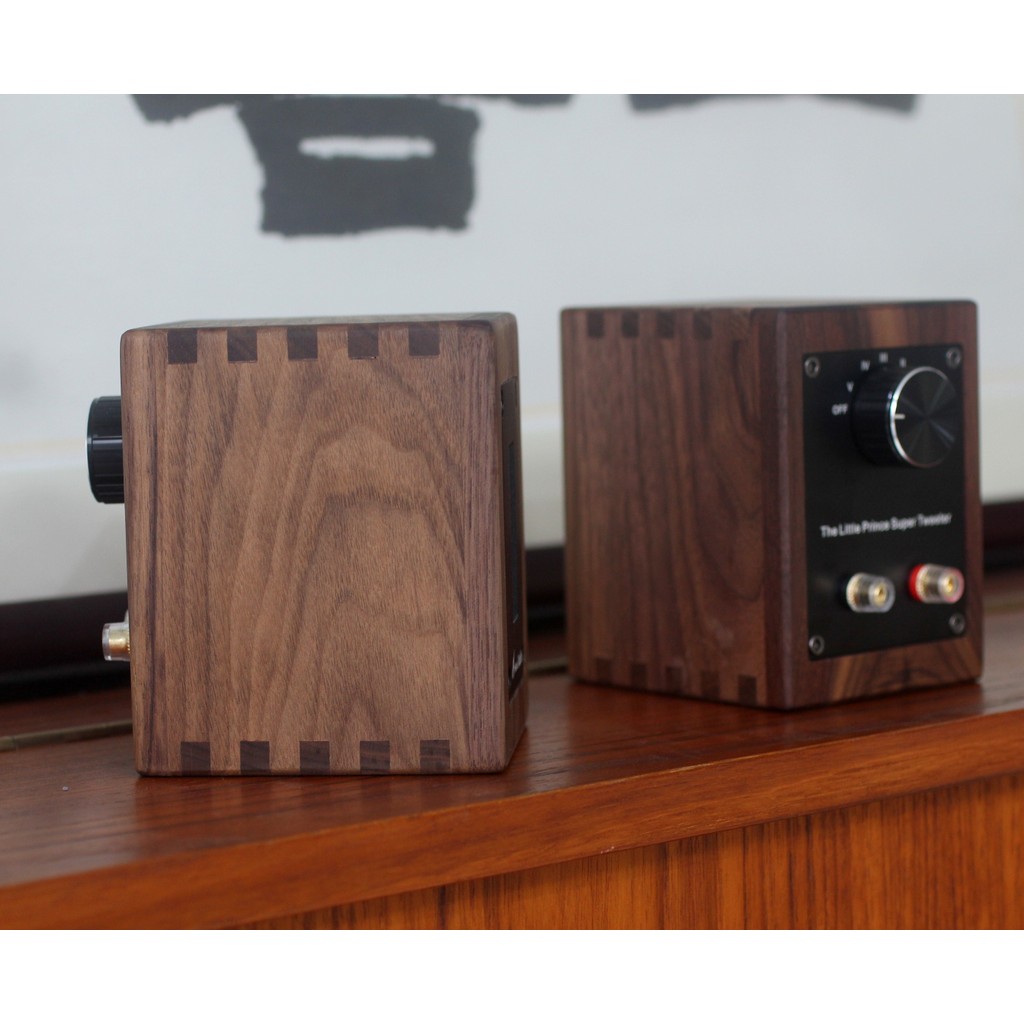 2Pieces (2 speakers)Brand New Walnut Fever Independent Ribbon Super Tweeter External Tweeter Speaker