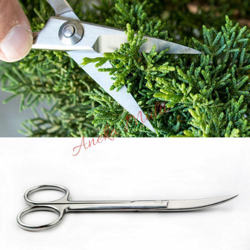 Gunting Bonsai Pruning Daun Stainless Steel Bengkok