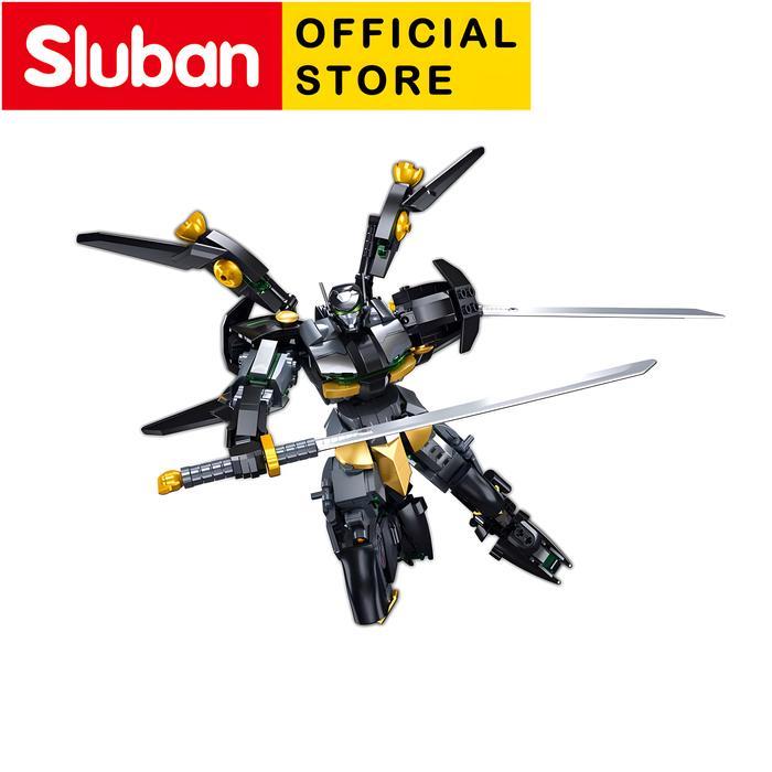 Promo Mainan Brick Sluban Robot Mecha Black Bat Hero B1052 Terjamin
