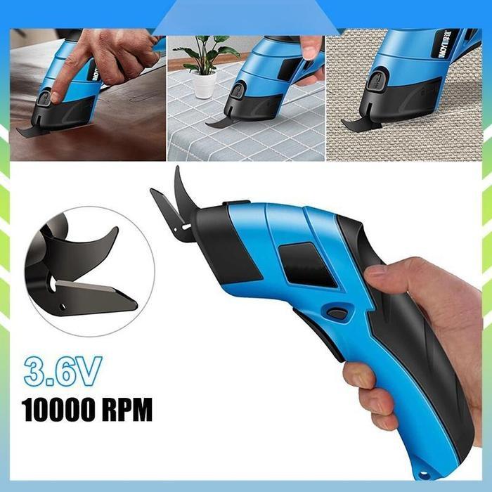 Pemotong Kain Elektrik 3.6V/2000mAh Gunting Elektrik Pemotong Kain