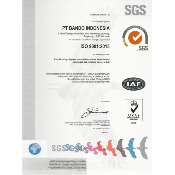 New Vanbelt / fanbelt V belt Green seal bando A 61 atau A61 atau A-61