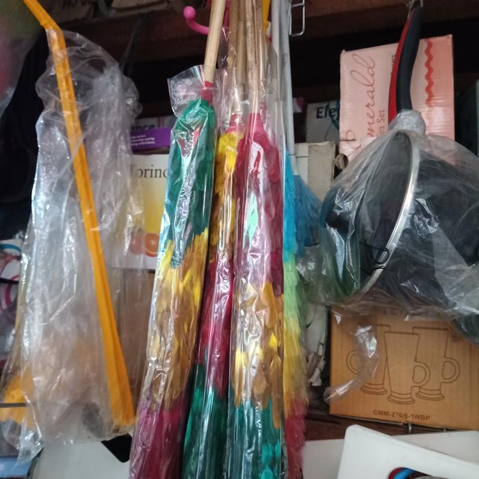kemoceng bulu ayam jago warna pembersih debu bulu ayam
