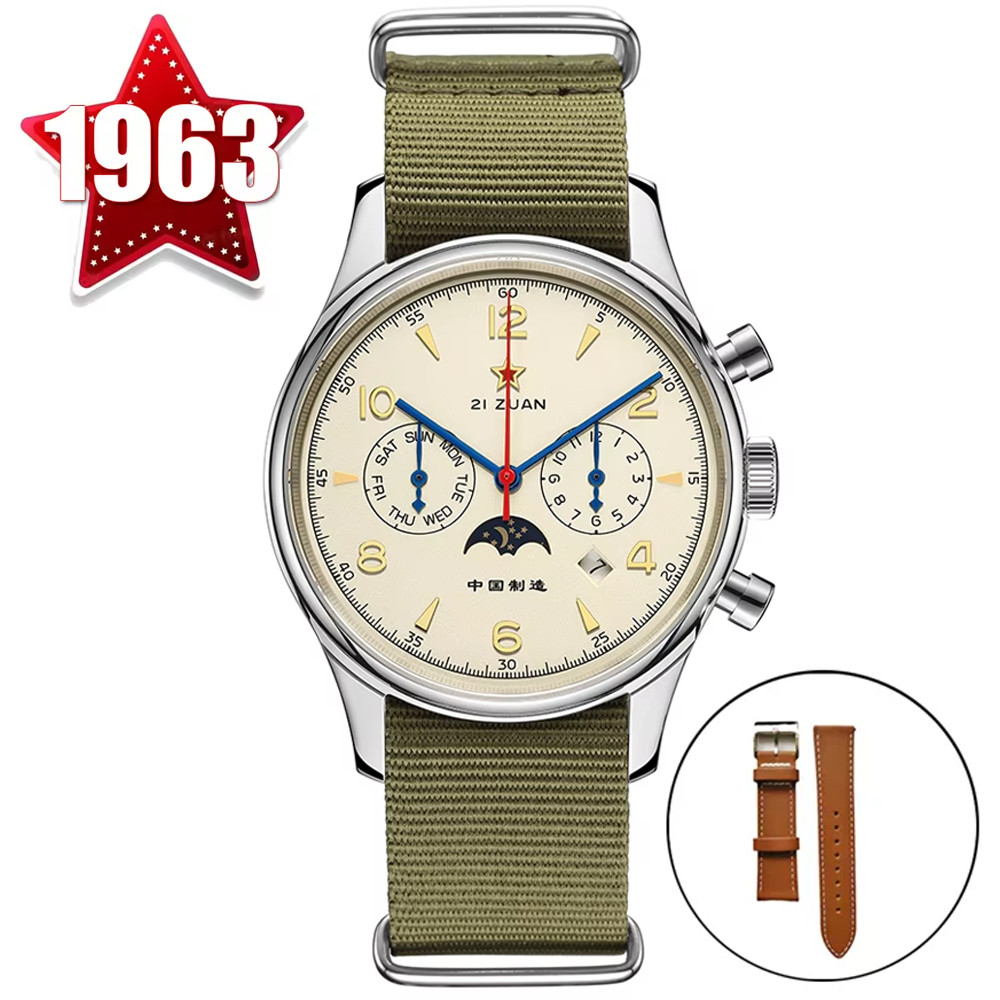 SEAKOSS 40mm 1963 Men's Watch Automatic Mechanical wrist watch seagull ST1654 Movement Calendar Week