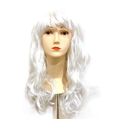 WIG WARNA PUTIH PANJANG KERITING COSPLAY ZEUS SANTA Gratis Ongkir