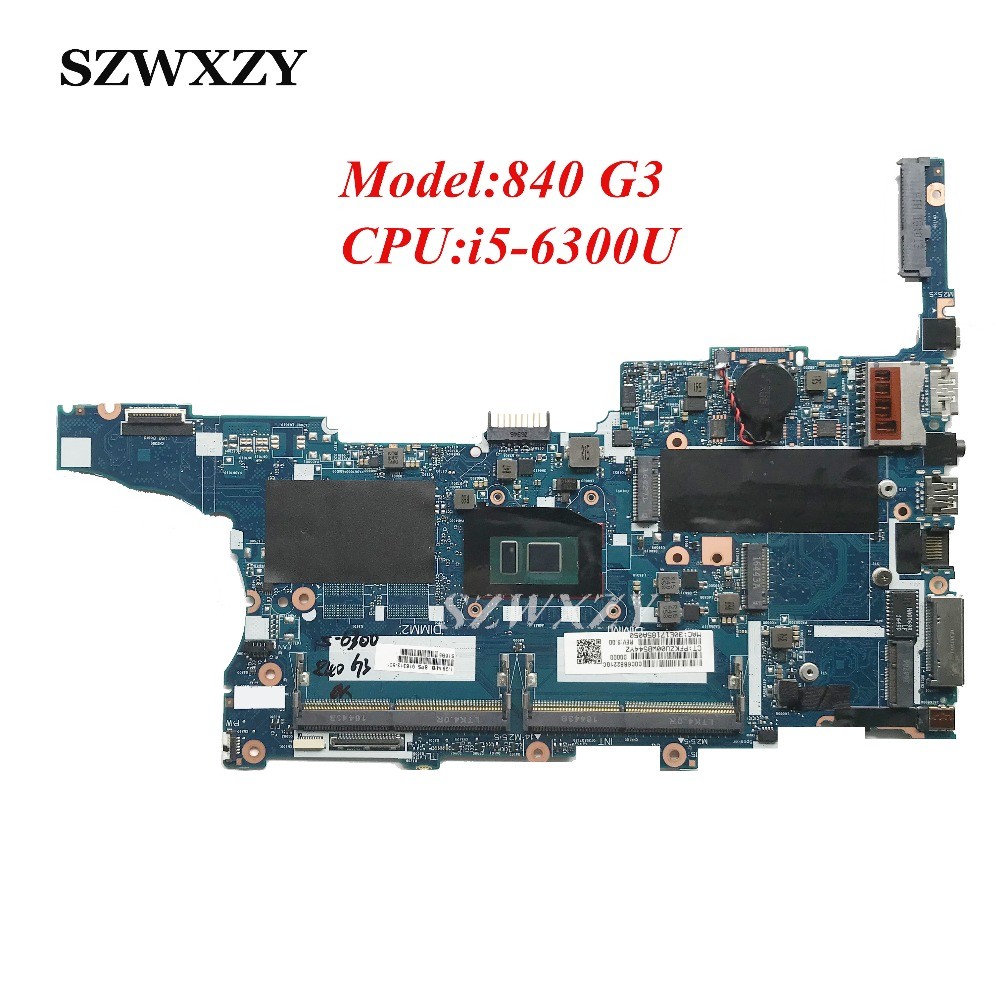 Original For HP 840 G3 Laptop Motherboard with i5-6300U CPU 918313-601 918313-001 6050A2892401-MB-A0
