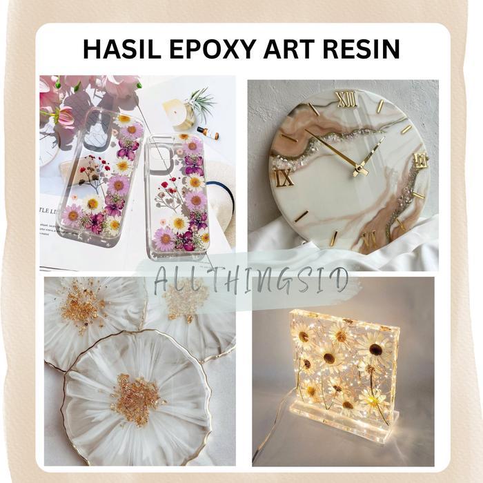"New" Epoxy Art Resin 1.2 Kg - Epoxy Resin Bening - Kerajinan Tangan