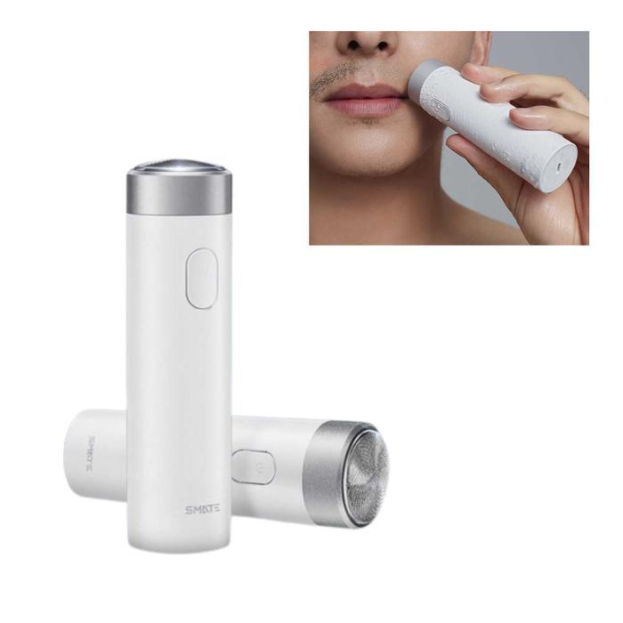 Cukuran Jenggot Kumis Elektrik Trimmer Shaver Putih