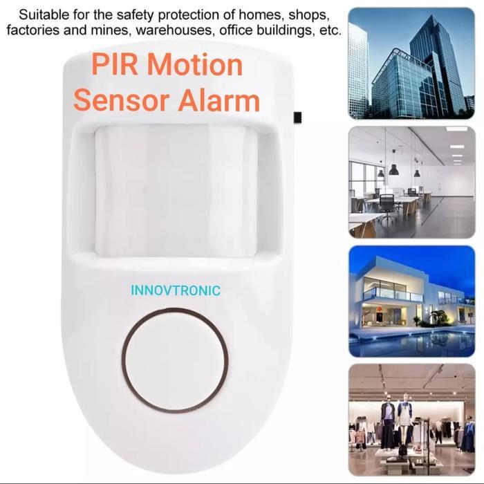 PIR Motion Sensor Alarm. Alarm Sensor Gerak Infra Merah