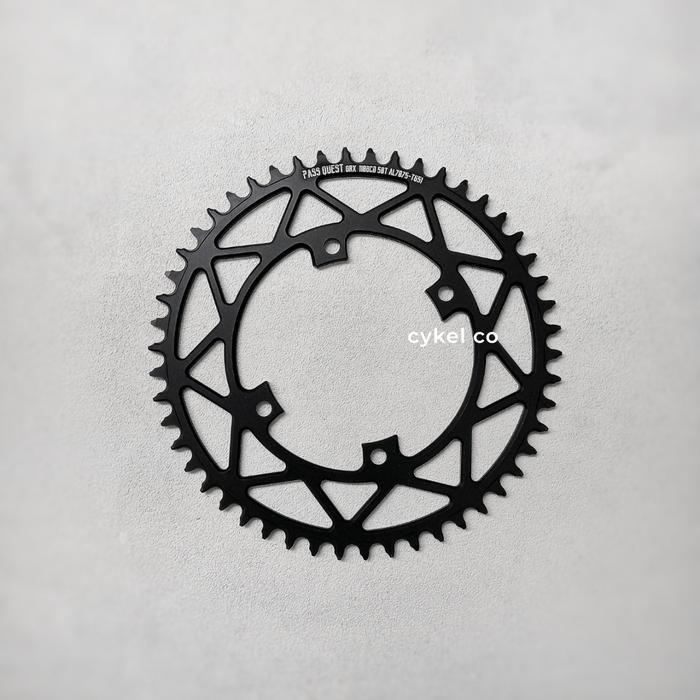 Pass Quest Chainring 52T Bcd 110 Al7875 Shimano Grx Crank Arm