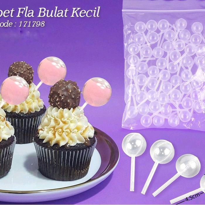 Pipet Kue Bulat Isi 10Pcs / Pipet Fla Kue / Pipet Ganache