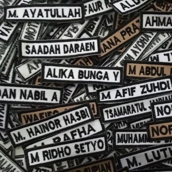 "New" Bordir nama dada / bet nama dada / bordir nama / bordir