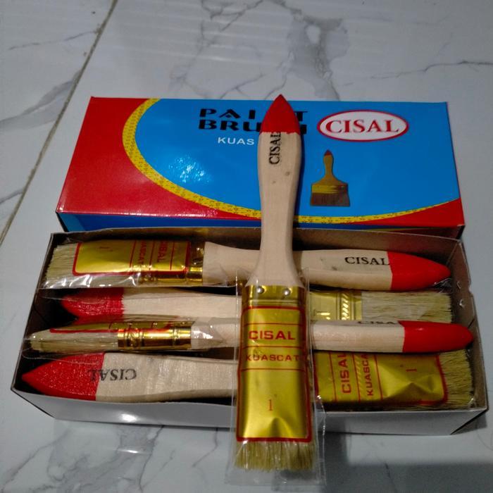 "New" kuas cat 1 inchi 1lusin kuas 12pcs