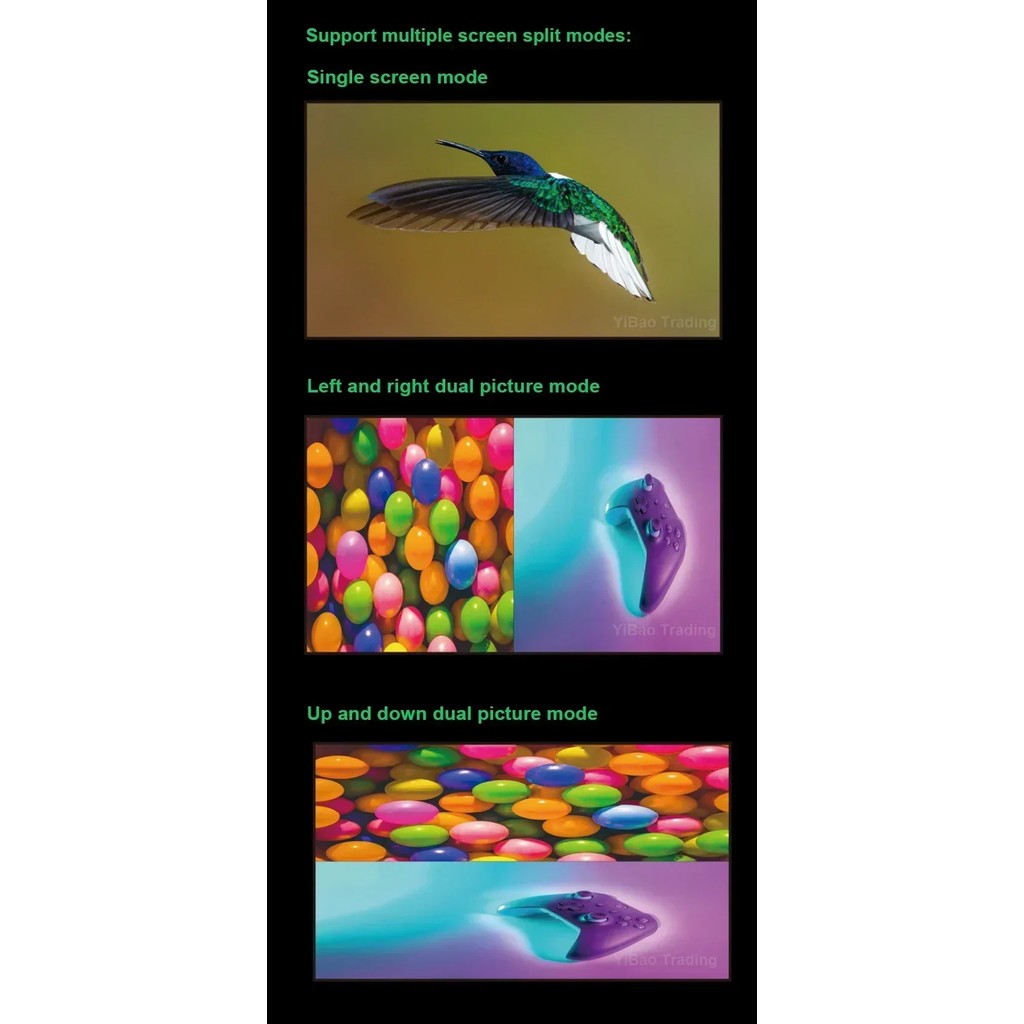 4x1 HDMI Quad Screen Multiviewer 1080P 4 in 1 Out HDMI Multi Viewer Seamless Switcher 6 Display