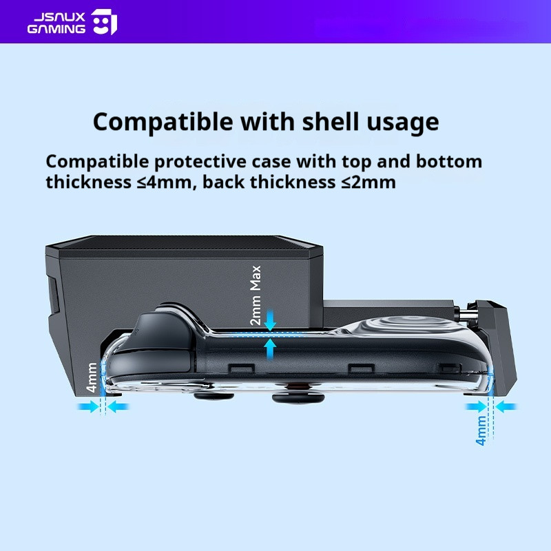 JSAUX Cooling Fan for Nintendo Switch2 Ultra Quiet Clip-on Cooling System with Adjustable Speed Air