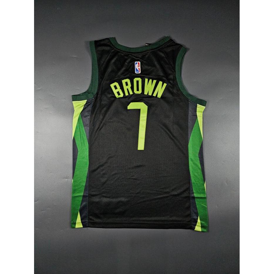 BORDIR BAJU JERSEY BASKET SWINGMAN JAYLEN BROWN BOSTON CELTICS CITY EDITION 2025 #7