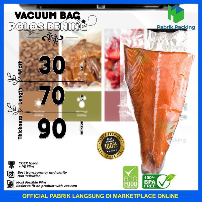VACUUM SEALER PLASTIK VACUM DELKOCHOICE VACUUM BAG POLOS PREMIUM MURAH