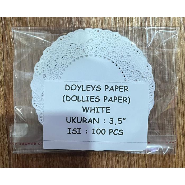 Doilies Doiles Paper Round White Kertas Renda Alas Kue Roti Kertas Doilies Doyleys Doyley