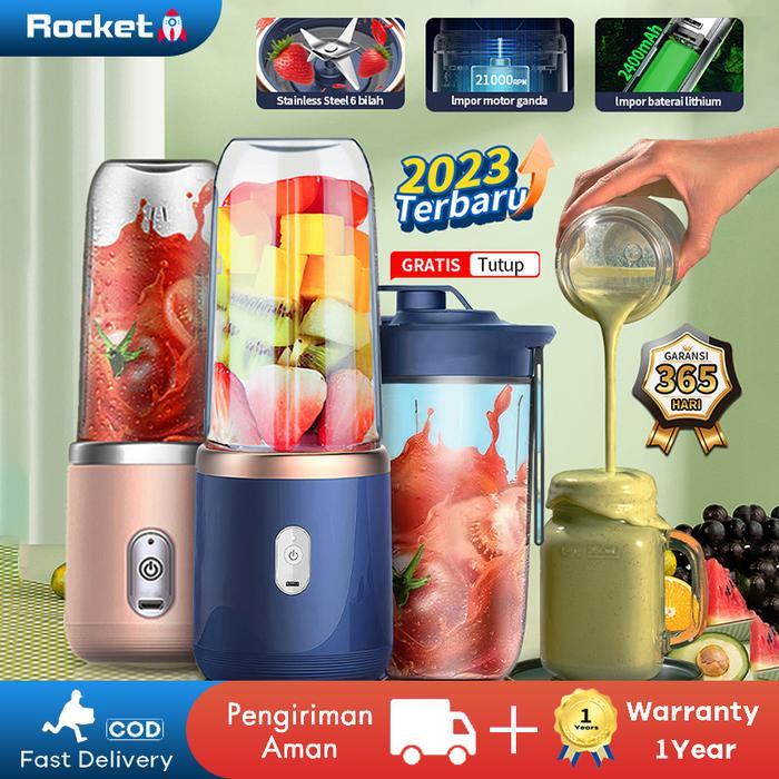 Philips - Blender Portable Mini Juicer 400Ml 6 Blades 2400Mah Rechargeable Usb