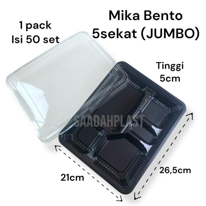Mika Bento 5 Sekat - Tray Bento Besar - Box Kotak Makan Nasi
