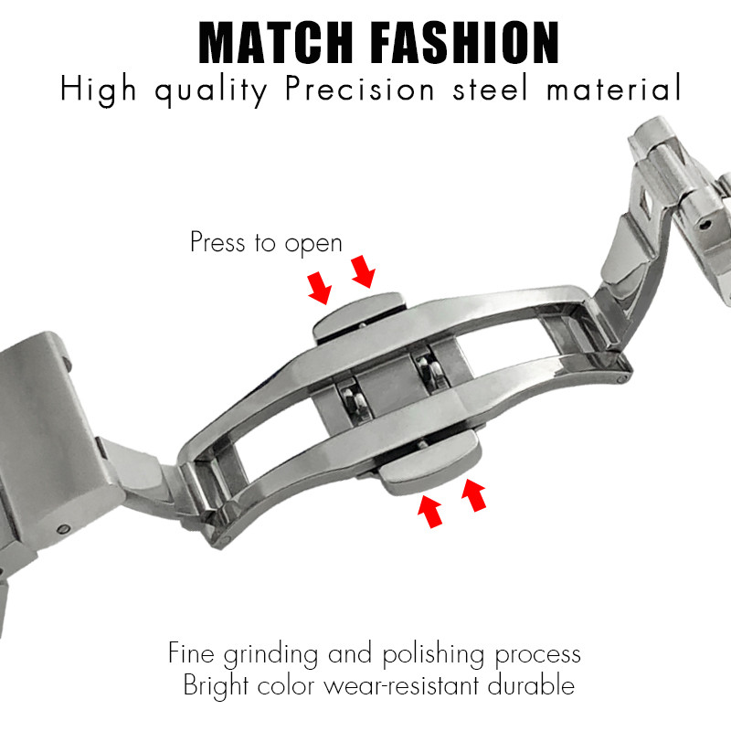 Curved End Metal Watchband for Omega Watch Seamaster Strap AT150 Aqua Terra 150M 20mm 19mm 21mm