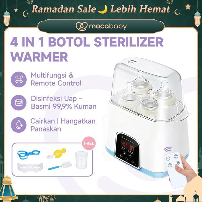 Mocababy Sterilizer Botol Bayi Multifungsi Alat Steril dan Penghangat Botol Susu Minum Bayi dengan